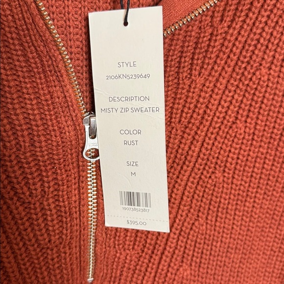 VERONICA BEARD MISTY HALF ZIP SWEATER SIZE MEDIUM NWT - Picture 4 of 7